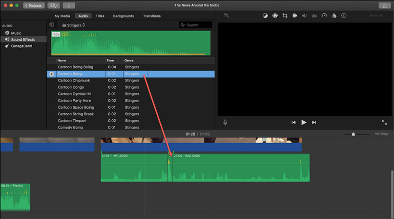 imovie m4a datei bearbeiten