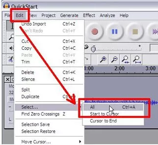 Como aumentar o volume com Audacity