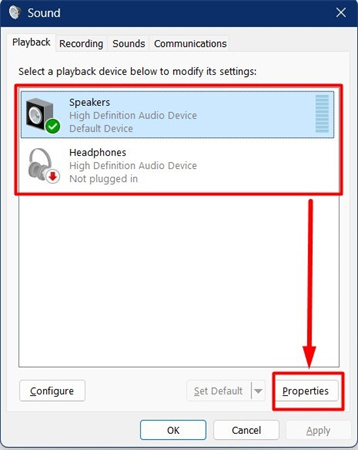 equalização de volume win 10