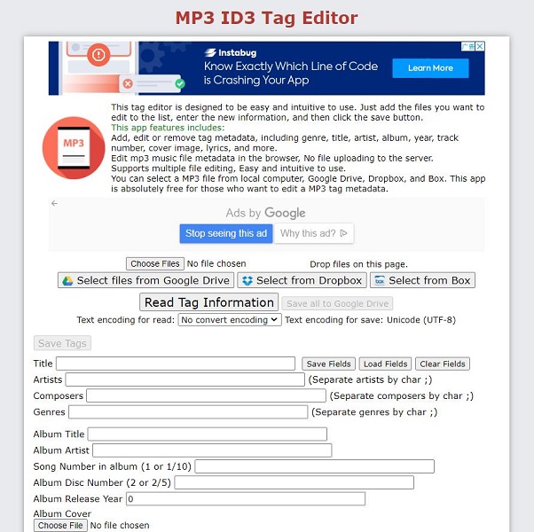 online mp3 tag editor