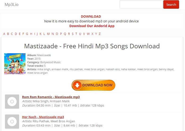 hindi mp3 songs free download sites list