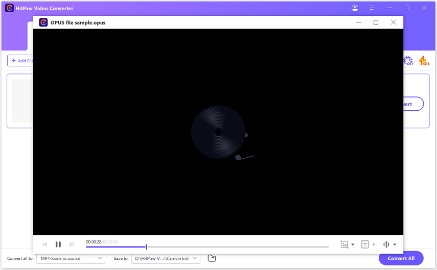 lecteur audio opus hitpaw