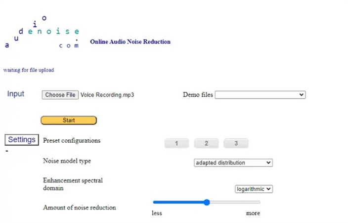 datei zu audiodenoise hochladen