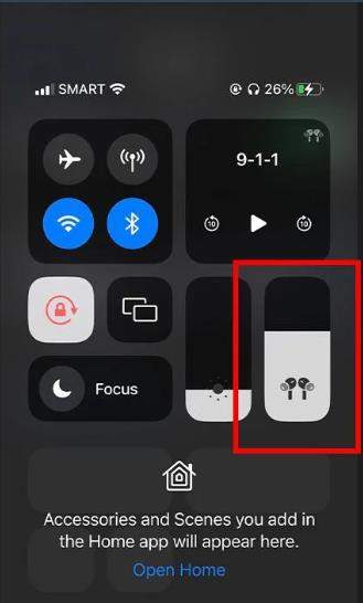 volume slider