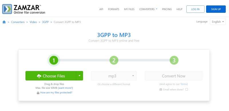 convert 3gpp file to mp3