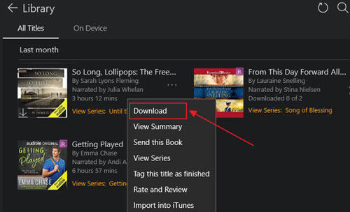 How to Download Audible Books on Windows Media Player