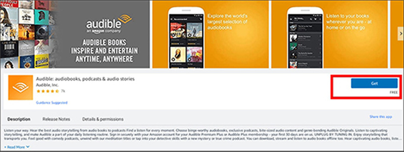 instalar la aplicación audible en windows 11