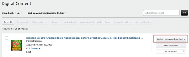 Sharing Books Between Two Kindle Devices