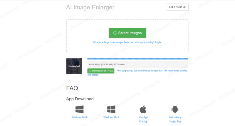 bigjpg online image upscaler without photoshop