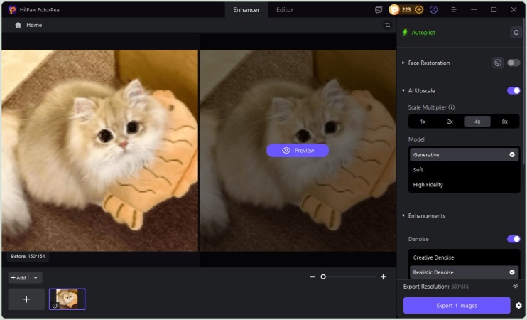 choose ai enhance model