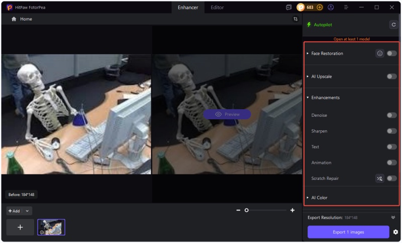 choose ai model for skeleton meme