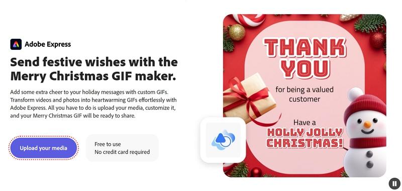 adobe express all i want for christmas is you gif mamker