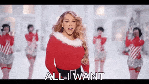mariah carey all i want for christmas is you gif