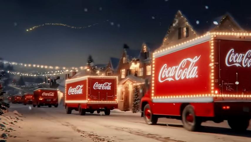coca cola AI generated holiday ad