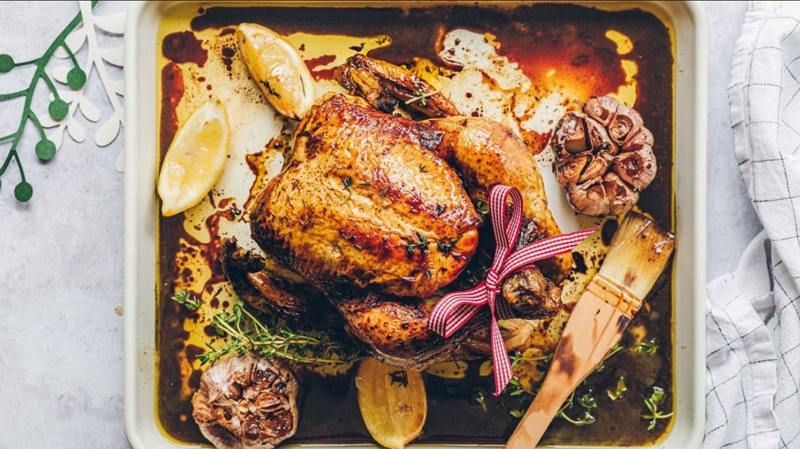 garlic butter roast chicken