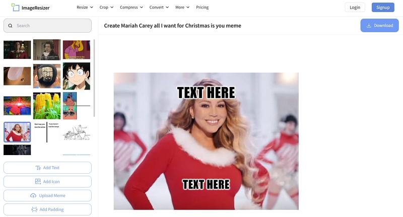 imageresizer all i want for christmas is you gif mamker