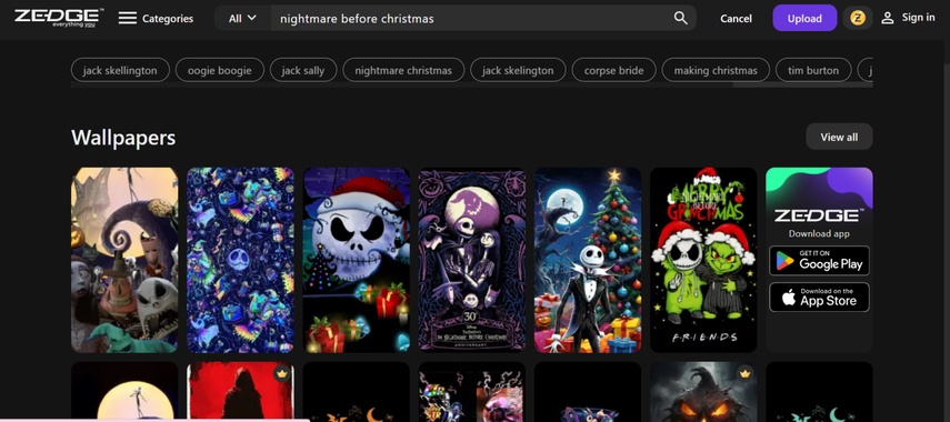 wallpaper nightmare before christmas