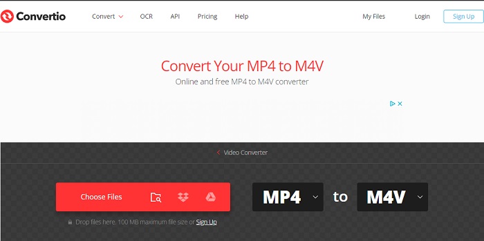 convert mp4 to m4v free using convertio