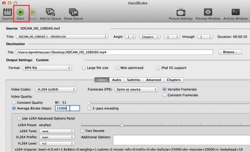 converter .mxf para mp4