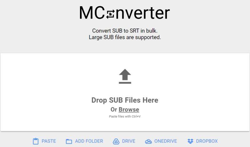convert .sub to .srt