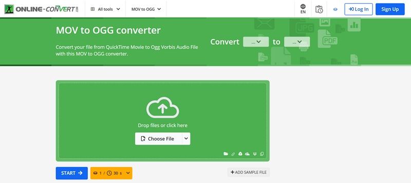 online mov to ogg converter
