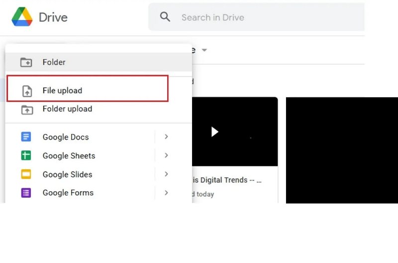O Google Drive reproduz MP4?