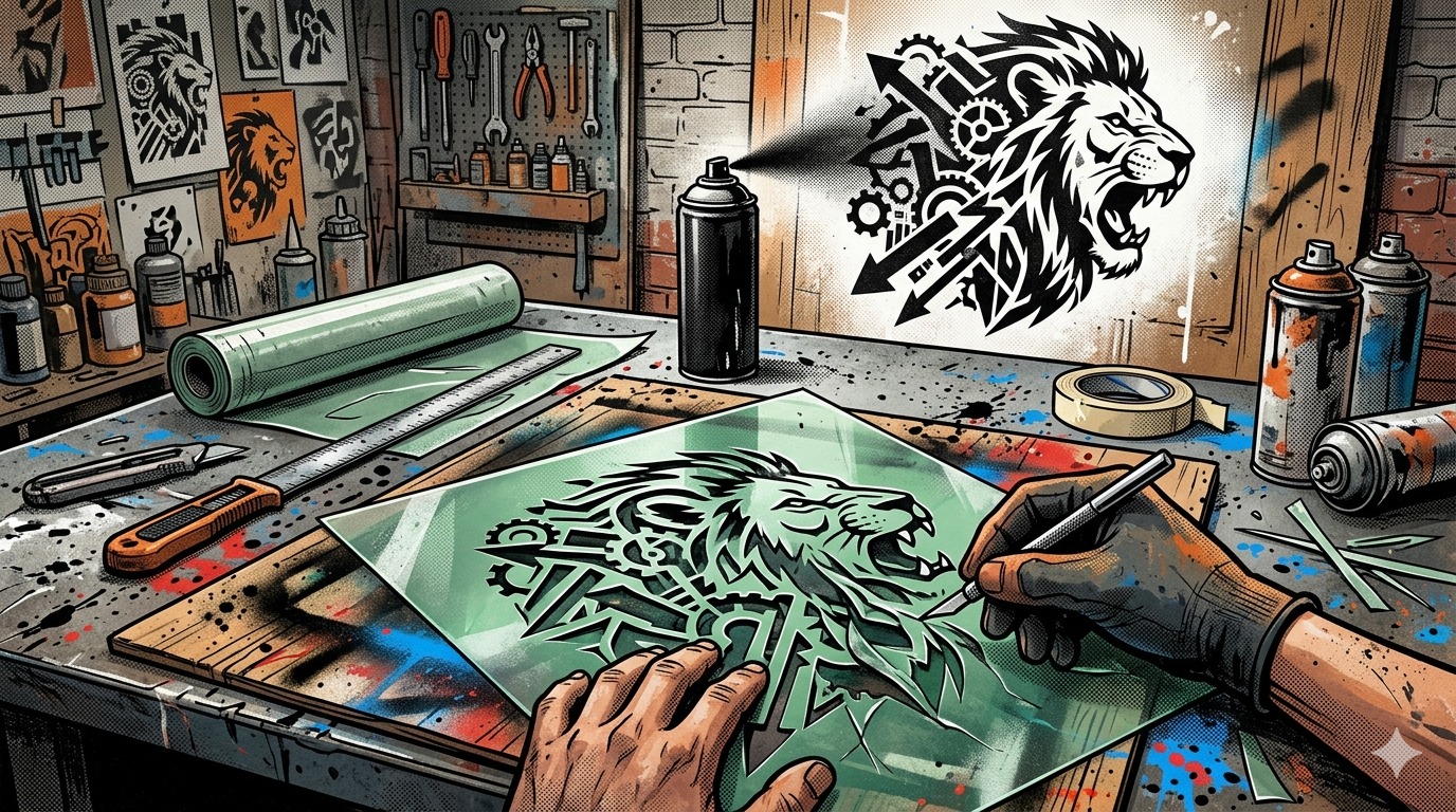 ステンシル作成ツール完全ガイド：AIで写真をステンシルに変換する方法