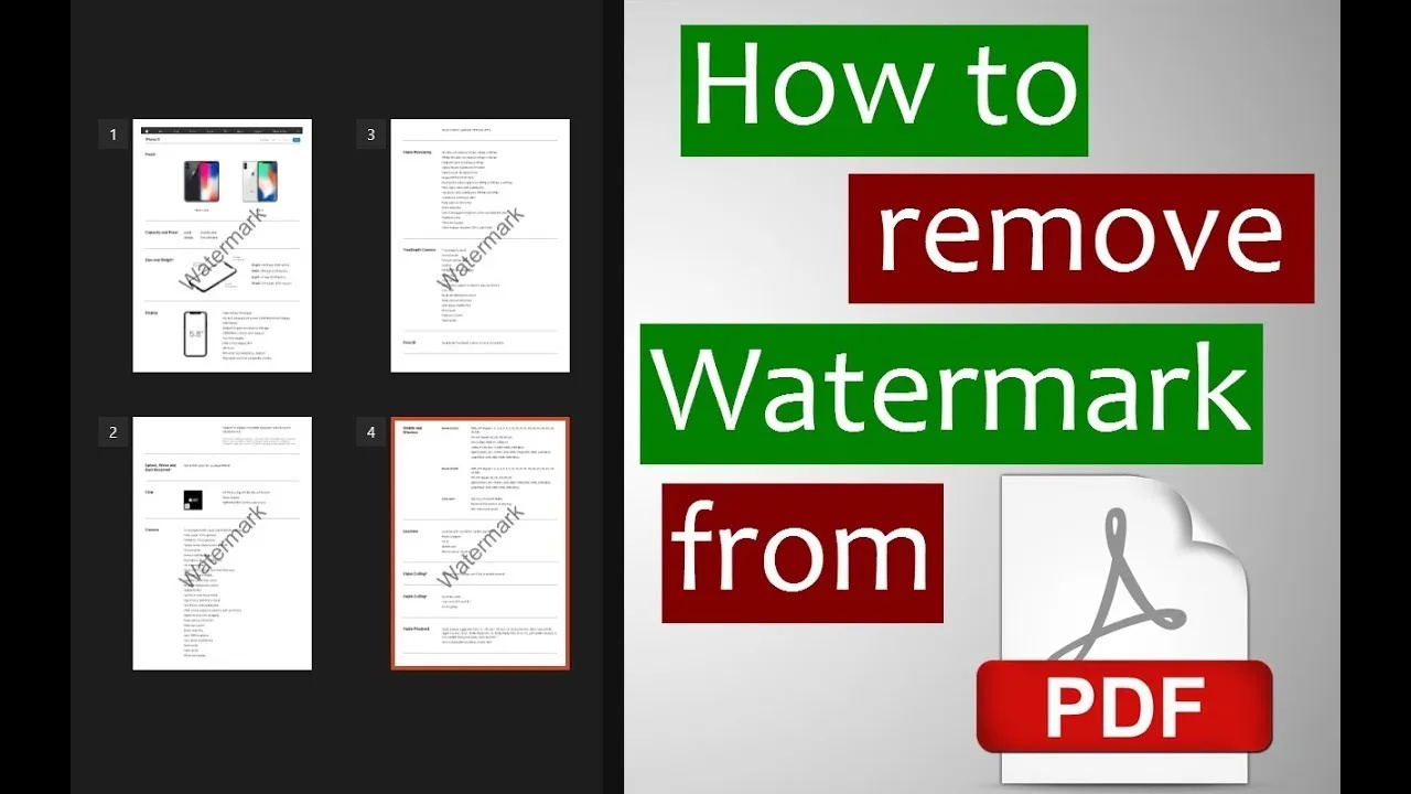 Best Watermark Removers for PDF (Win, Mac, Online & Mobile)