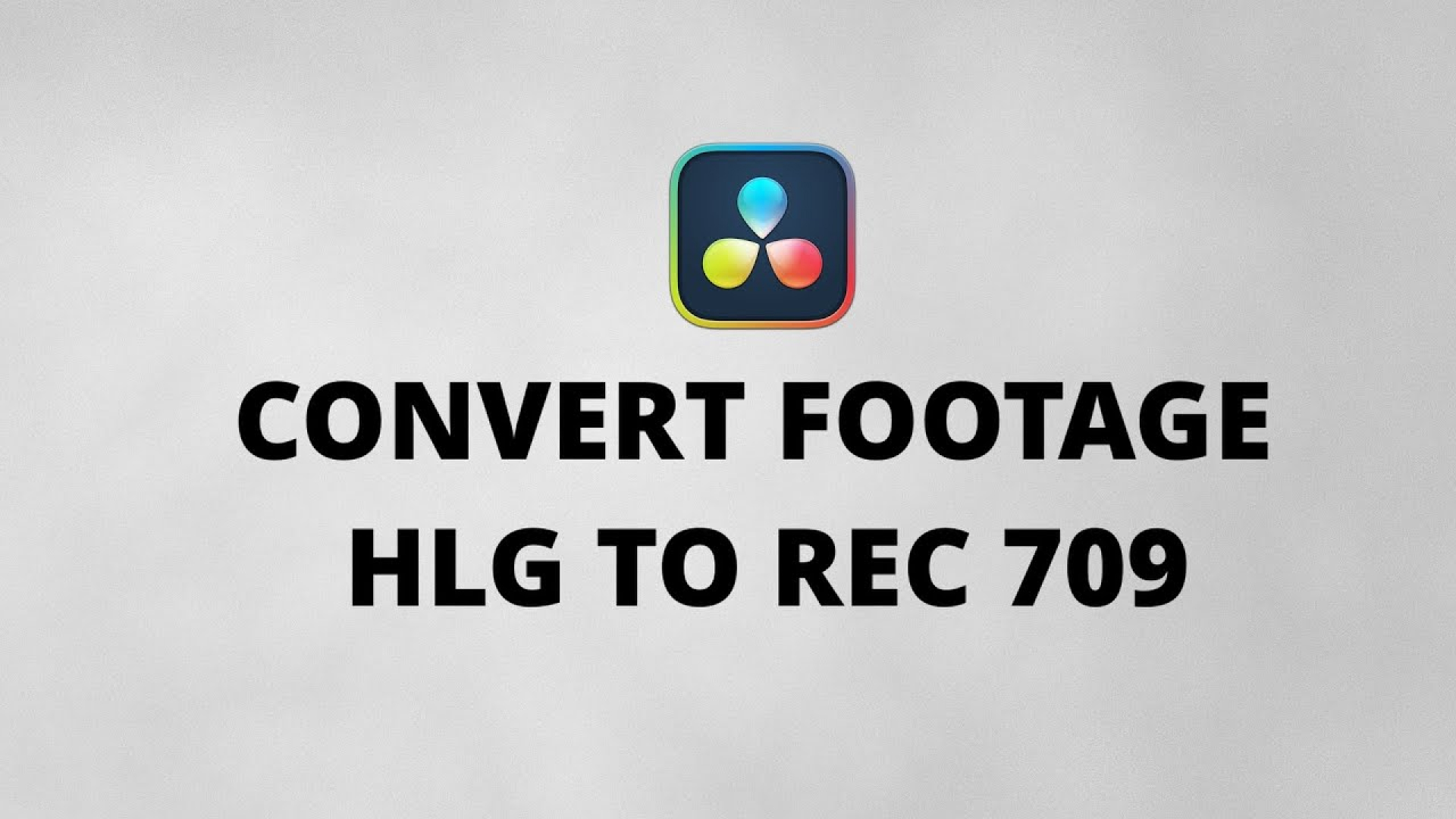 How to Convert HLG to Rec 709 Davinci Resolve 19?