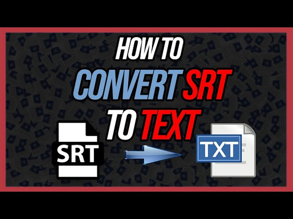 How to Convert Srt to Txt With Timecode 2024