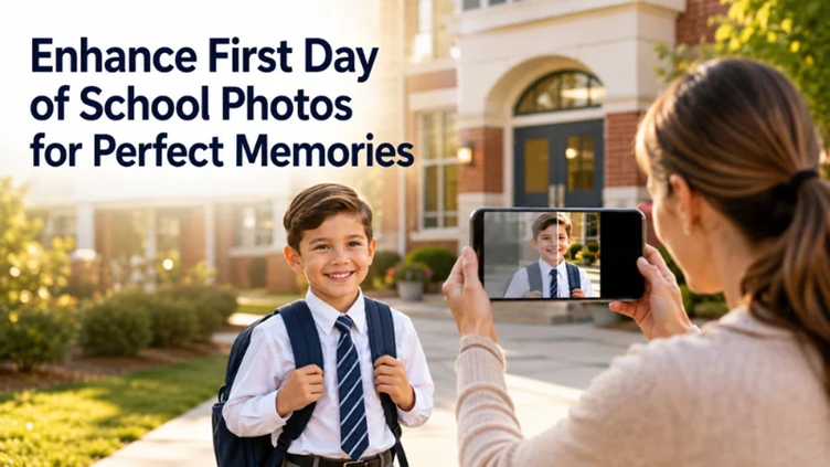 So verbessern Sie Schulanfangsfotos mühelos im Jahr 2026