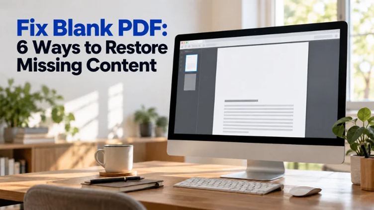 كيفية إصلاح ملف PDF فارغ وعرض المحتوى مرة أخرى