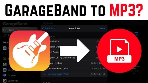ستة طرق لكيفية استخراج الموسيقي من تطبيق GarageBand بتنسيق MP3 ؟