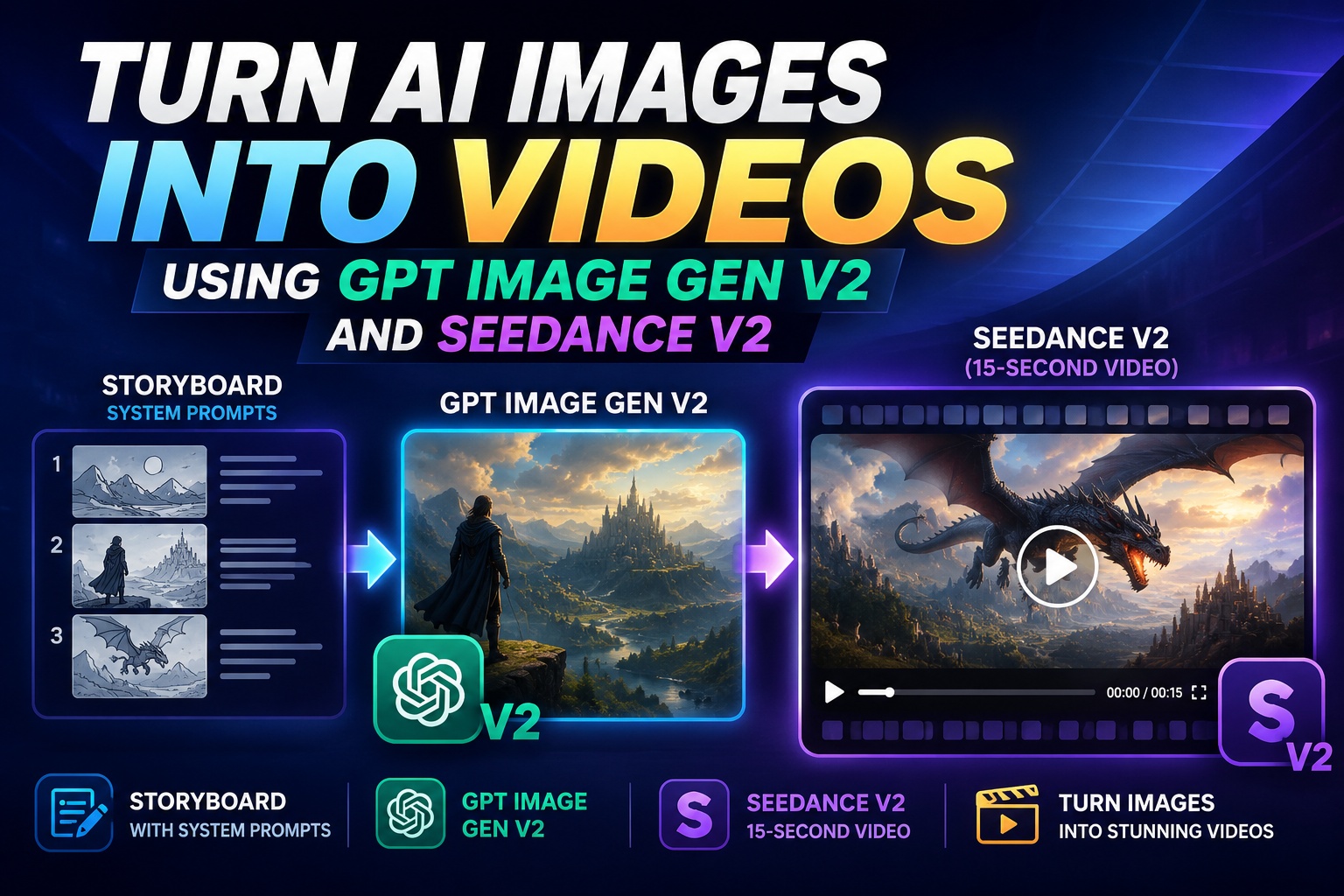 GPT 이미지 생성 V2와 Seedance V2로 AI 이미지를 영상으로 변환하는 방법