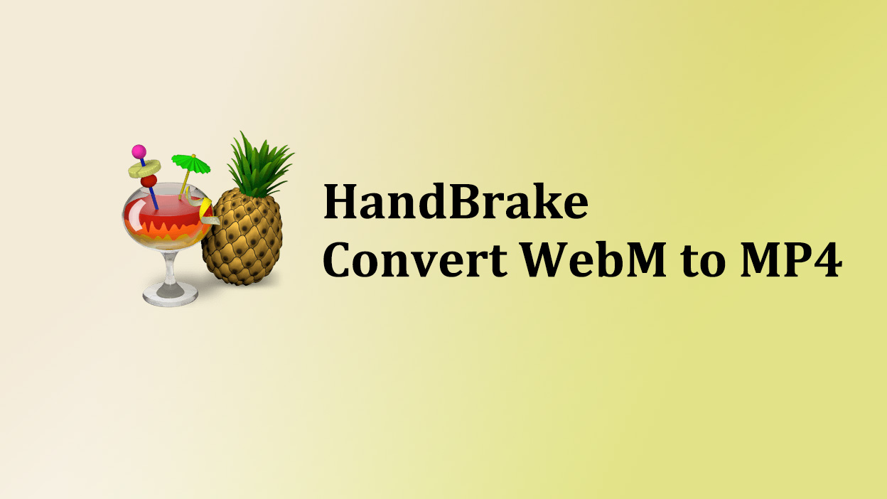 How to Convert From WebM to MP4 with HandBrake?