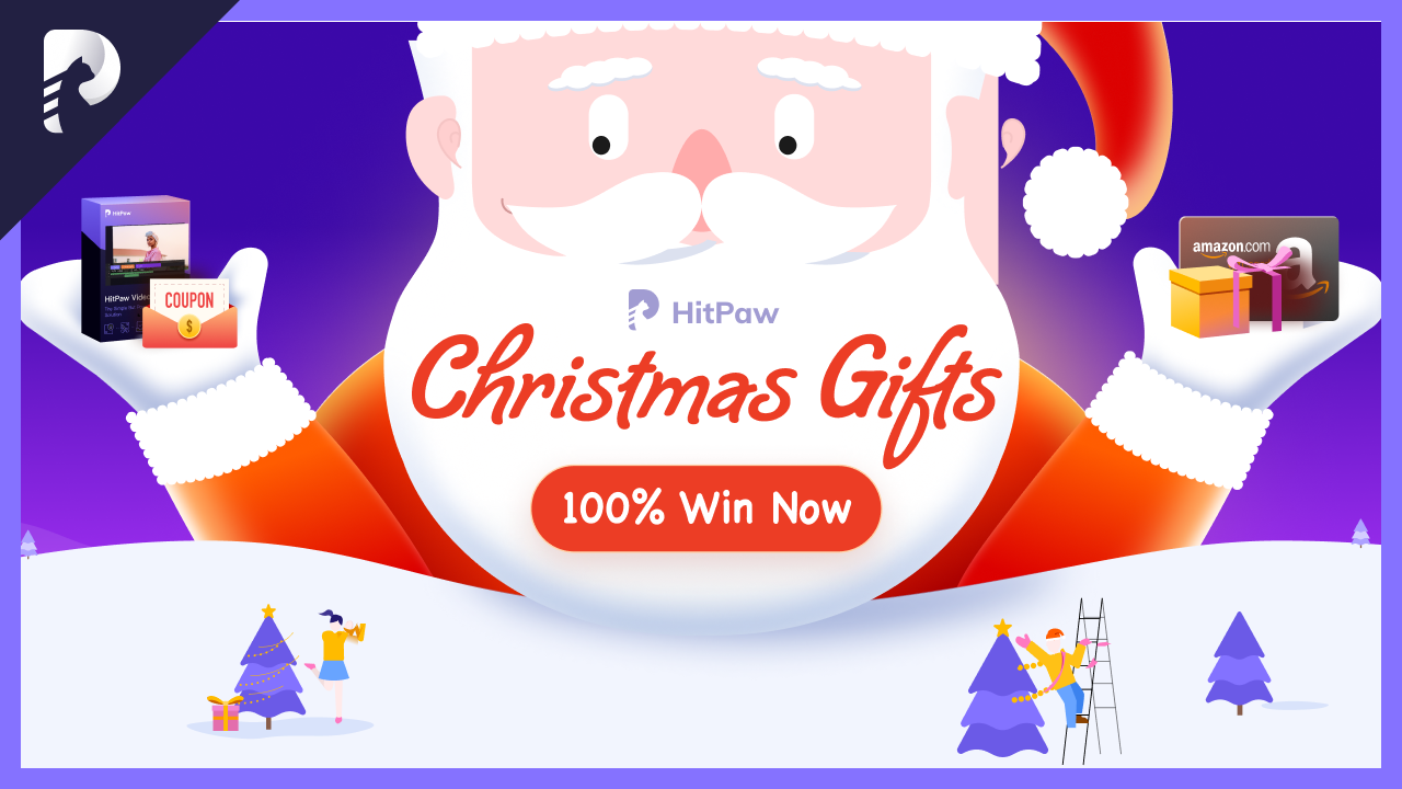 HitPaw Christmas Big Sales - 100% Win Free Christmas Gifts