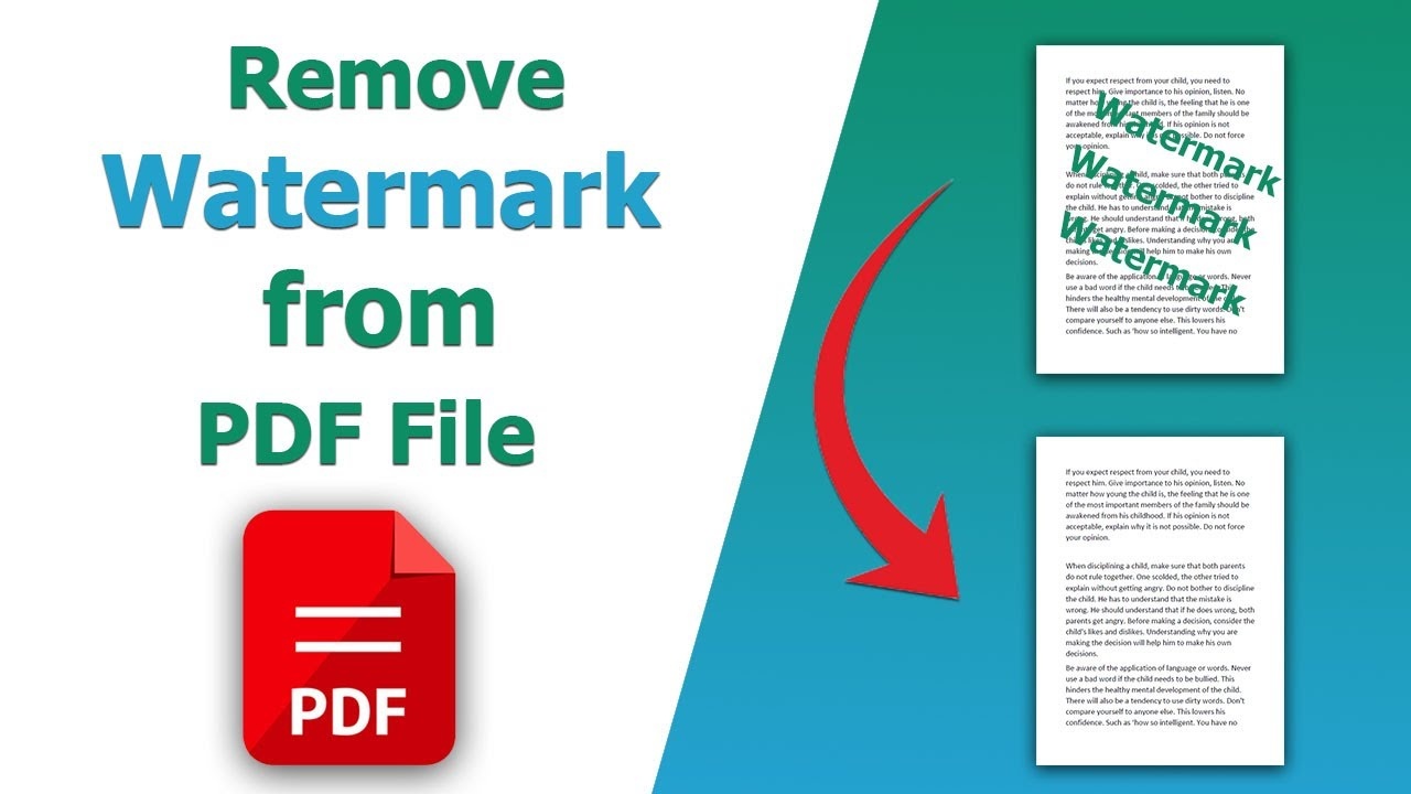 How to Remove a Watermark from a PDF Document Easily