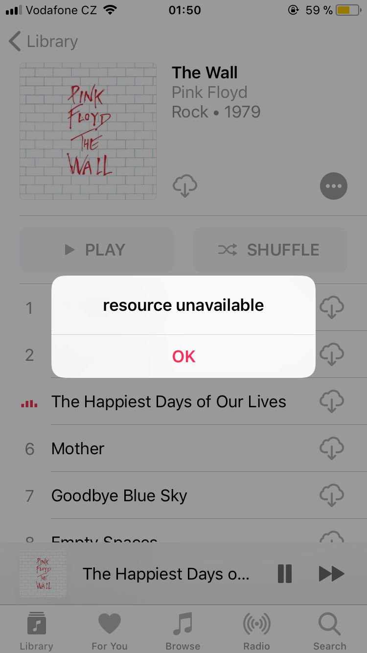 Ressource indisponible sur Apple musique : Guide de dépannage