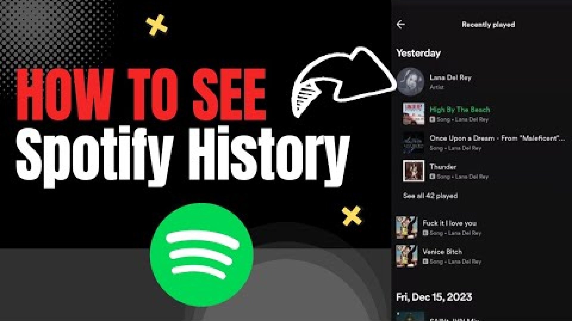 Guide of How to See Listening History Spotify