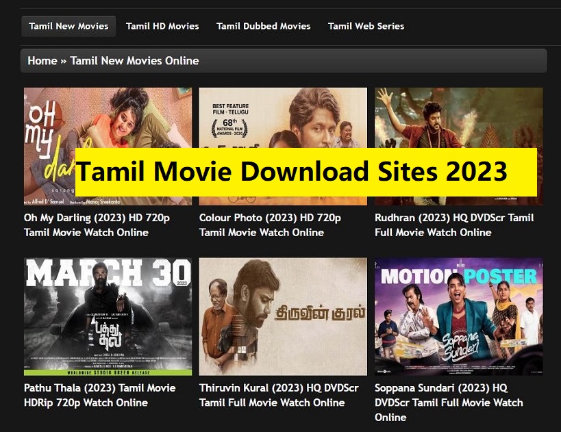 I migliori siti web per scaricare film tamil nel 2024