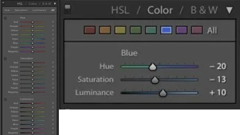 refining meal colors in Lightroom