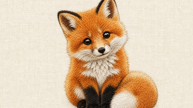 ai animal embroidery art