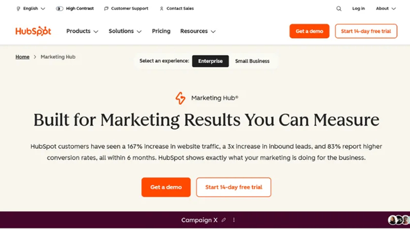 hubspot ai marketing automation tool