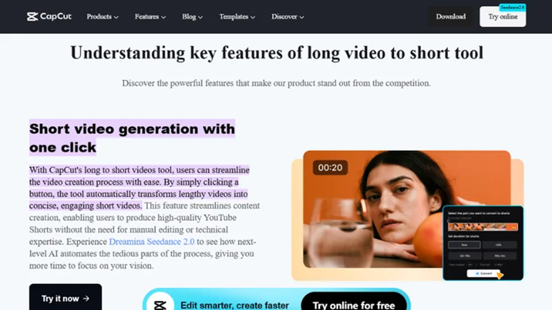capcut ai short video editor