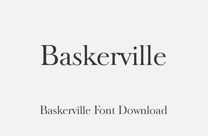baskerville interesting fonts for logos