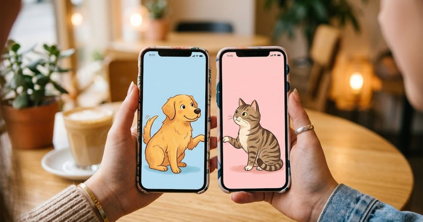 bestie wallpaper for 2 complementary pair design matching phones