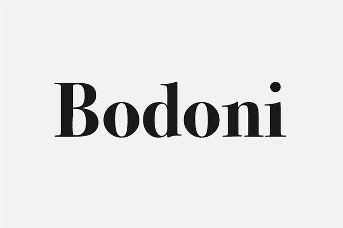 bodoni interesting fonts for logos
