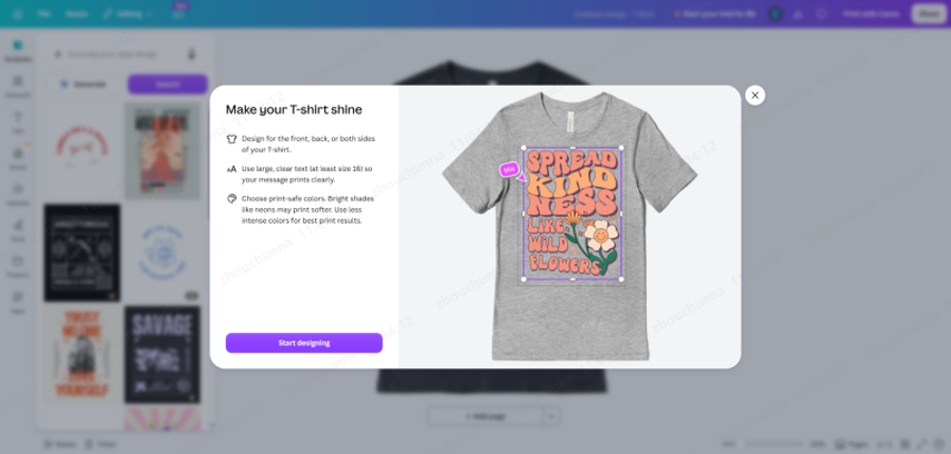 canva merch designer templates