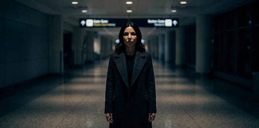 cinematic airport movie scene Gemini AI prompt realistic