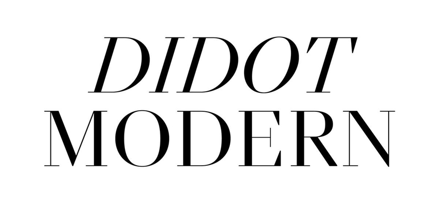 didot interesting fonts for logos